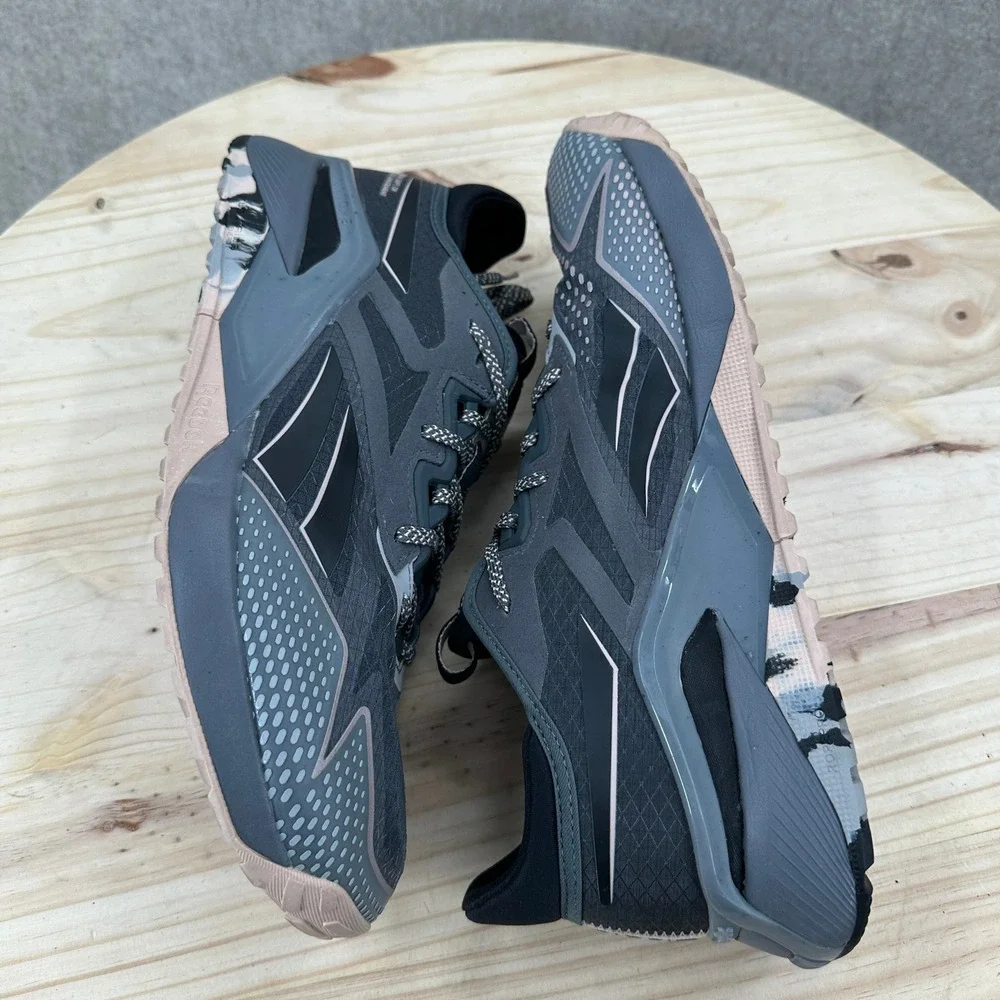 Reebok Nano X2 Adventure Amusement Grey Black‎ Training Shoes Mens 11.5